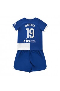 Atletico Madrid Alvaro Morata #19 Babytruitje Uit tenue Kind 2023-24 Korte Mouw (+ Korte broeken)